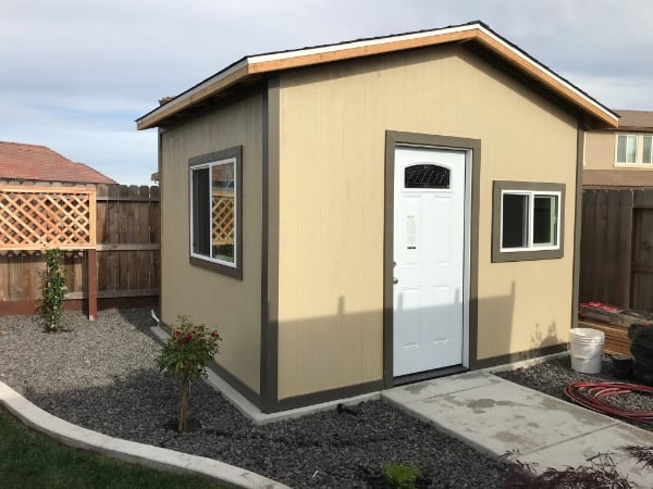 Installing a new shed in Roseville California